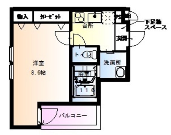 上新庄駅 徒歩9分 3階の物件間取画像